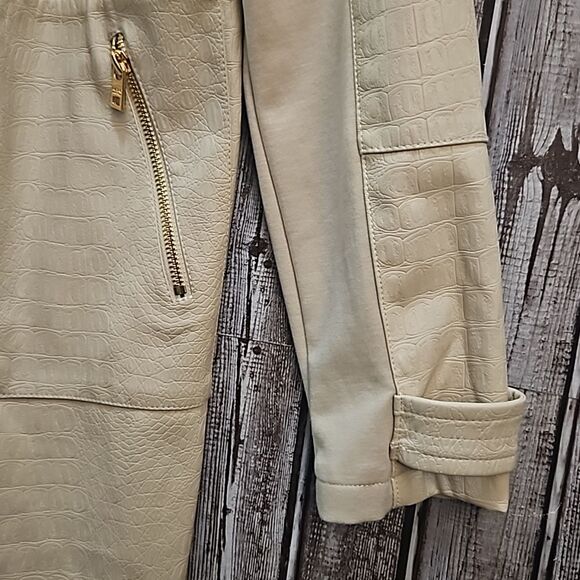 Marc NY Open Front Waterfall Vegan Leather Jacket-Medium - Picture 4 of 9